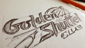 Логотип бадминтонного клуба Golden Shuttle